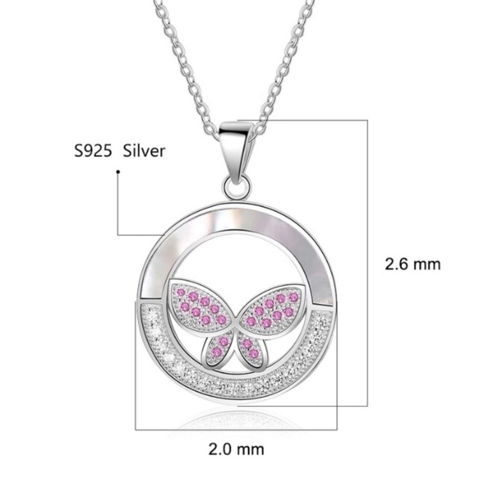 925 Sterling Silver Necklace with Pendant!
